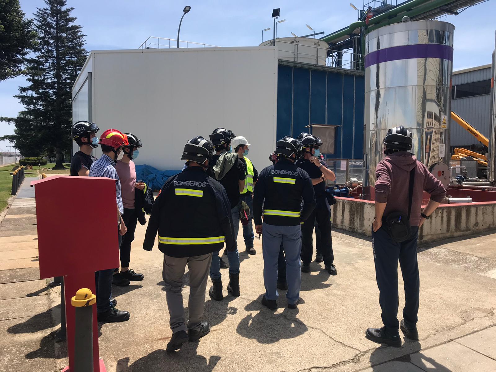 Blog: Los bomberos de Aranda conocen el funcionamiento de la central de la Red de Calor